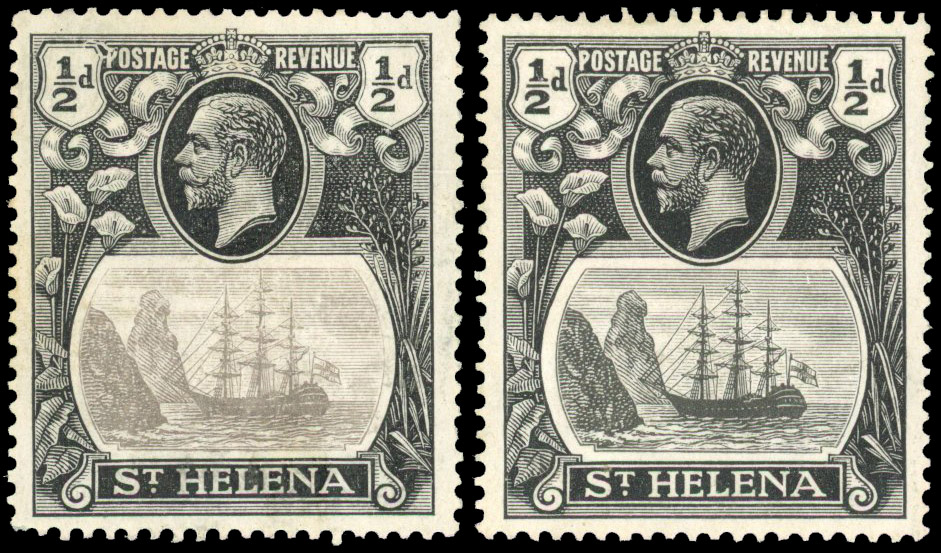 St Helena SG 97e and repair mint