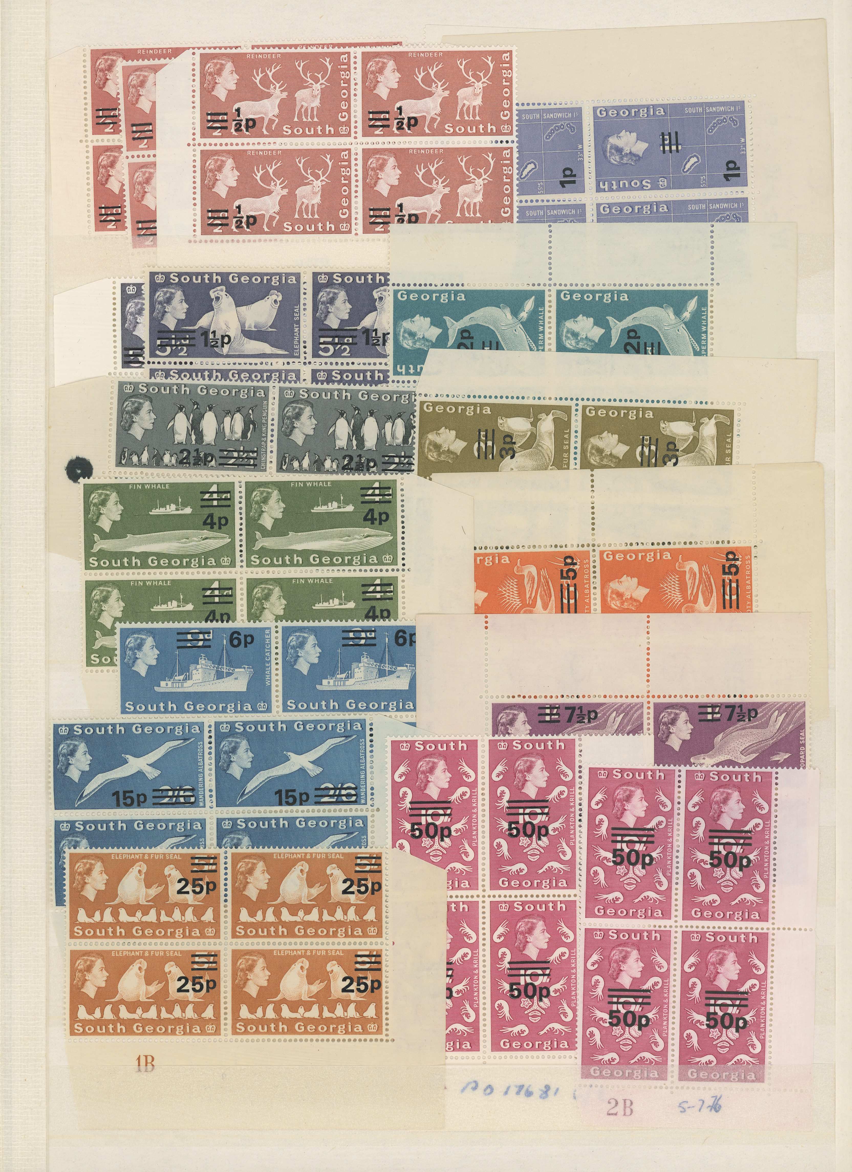 Falkland Islands Dependencies South Georgia collection mint