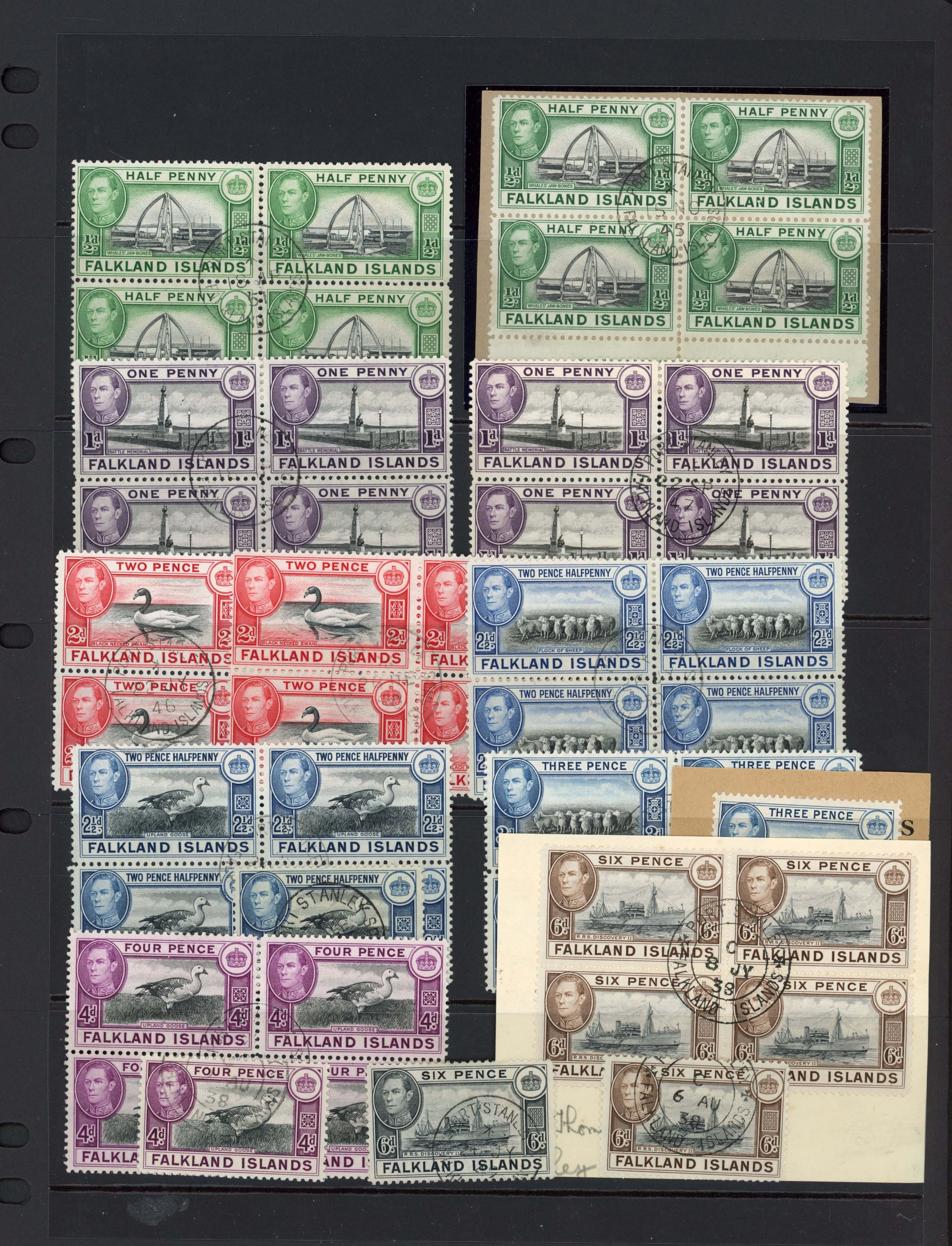 SG 146/163 1938-50 collection used