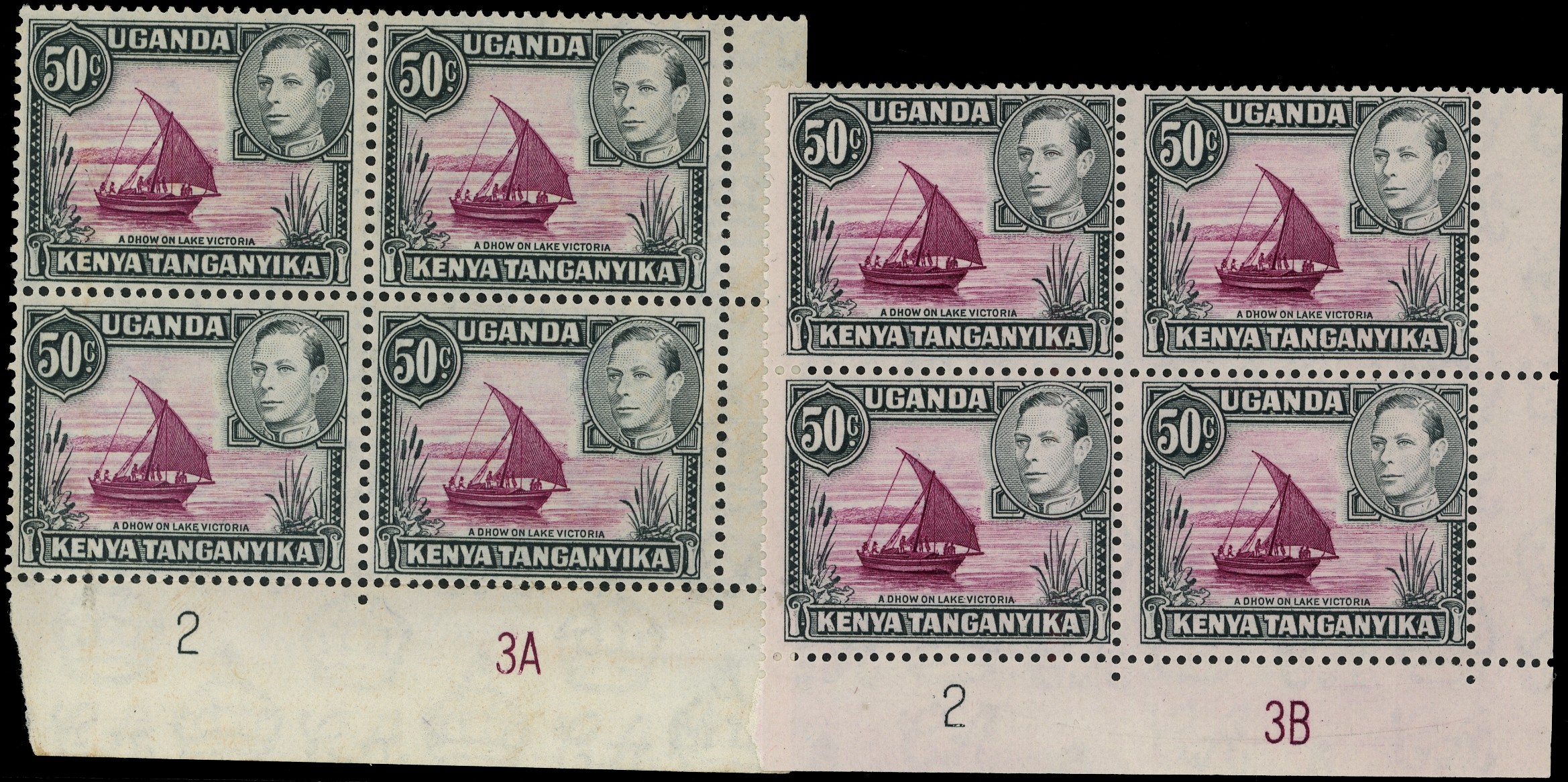 KUT SG 144e Plate blocks...