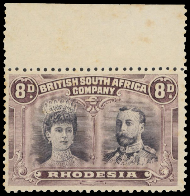 † 8d perf 13½ SG 185 Long Gash mint
