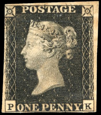 GB 1840 1d black, Pl. 6 (PK), unmounted mint. SG 2