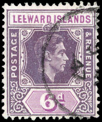 Leeward Islands SG 109ab used