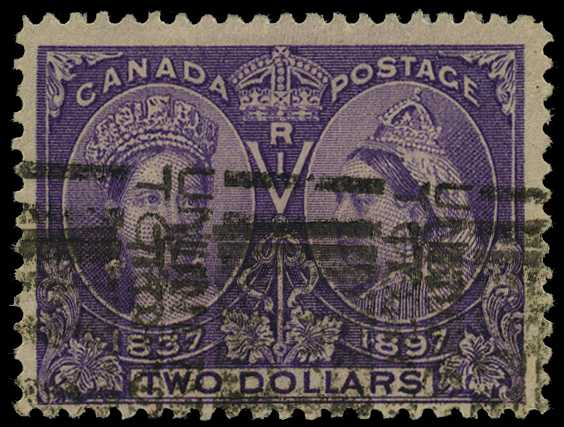 1897 Jubilee $2 deep violet sound used...