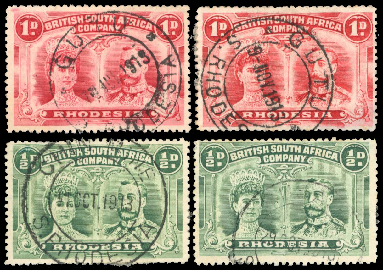 Rhodesia DH small postmark group