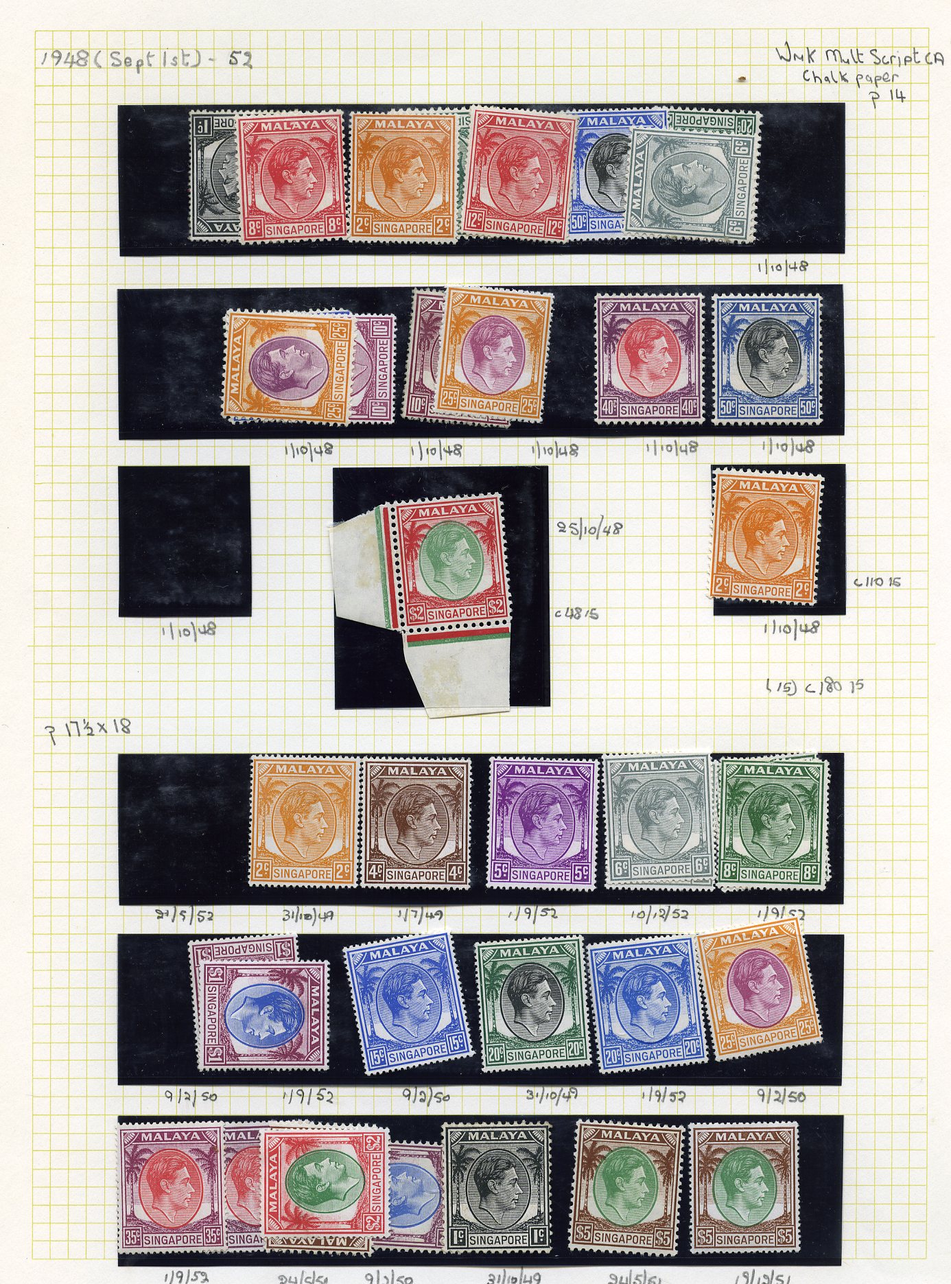 Mainly mint in album including 1948-52 values...