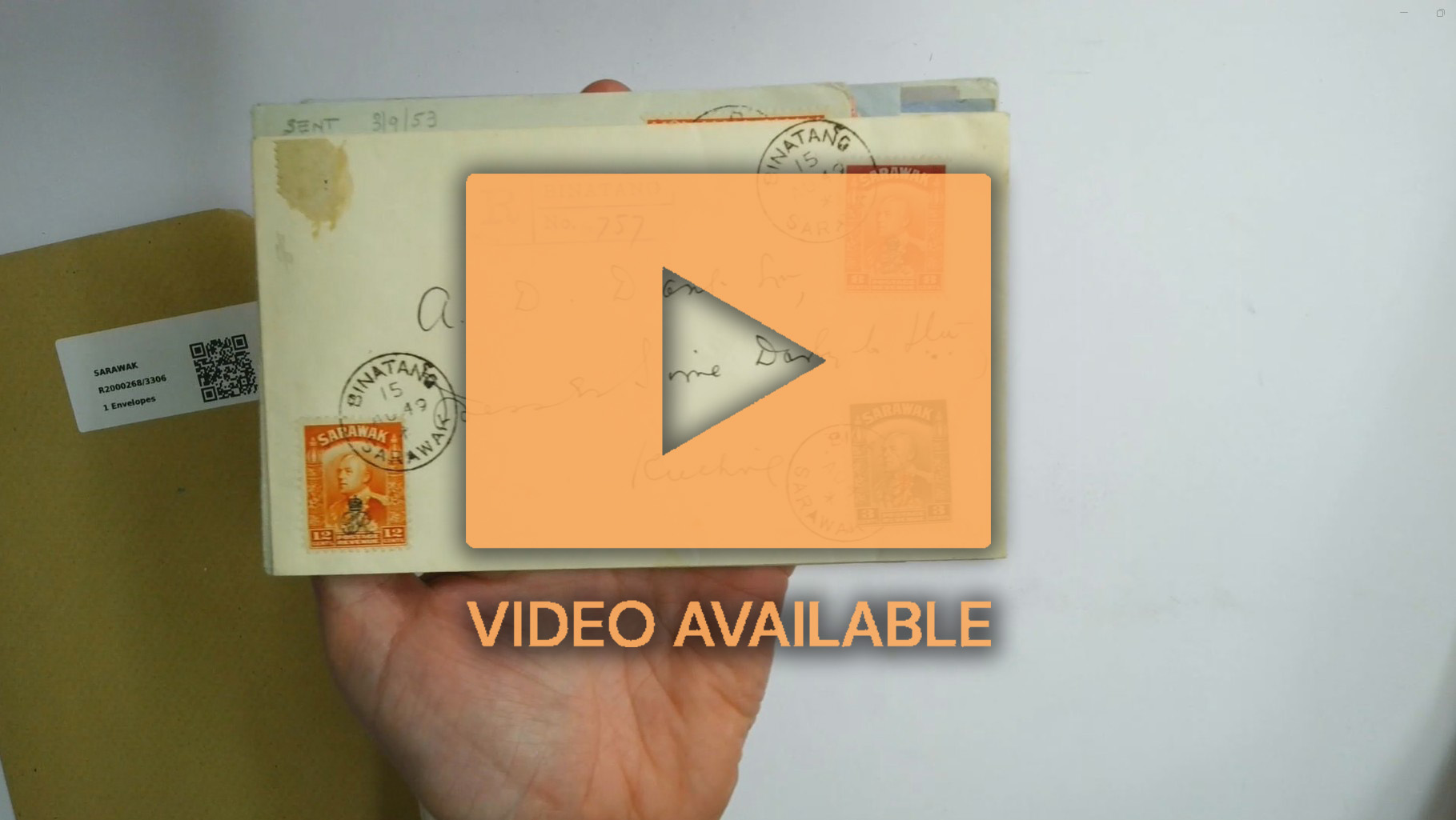 Sarawak 1946-53 village postmark covers