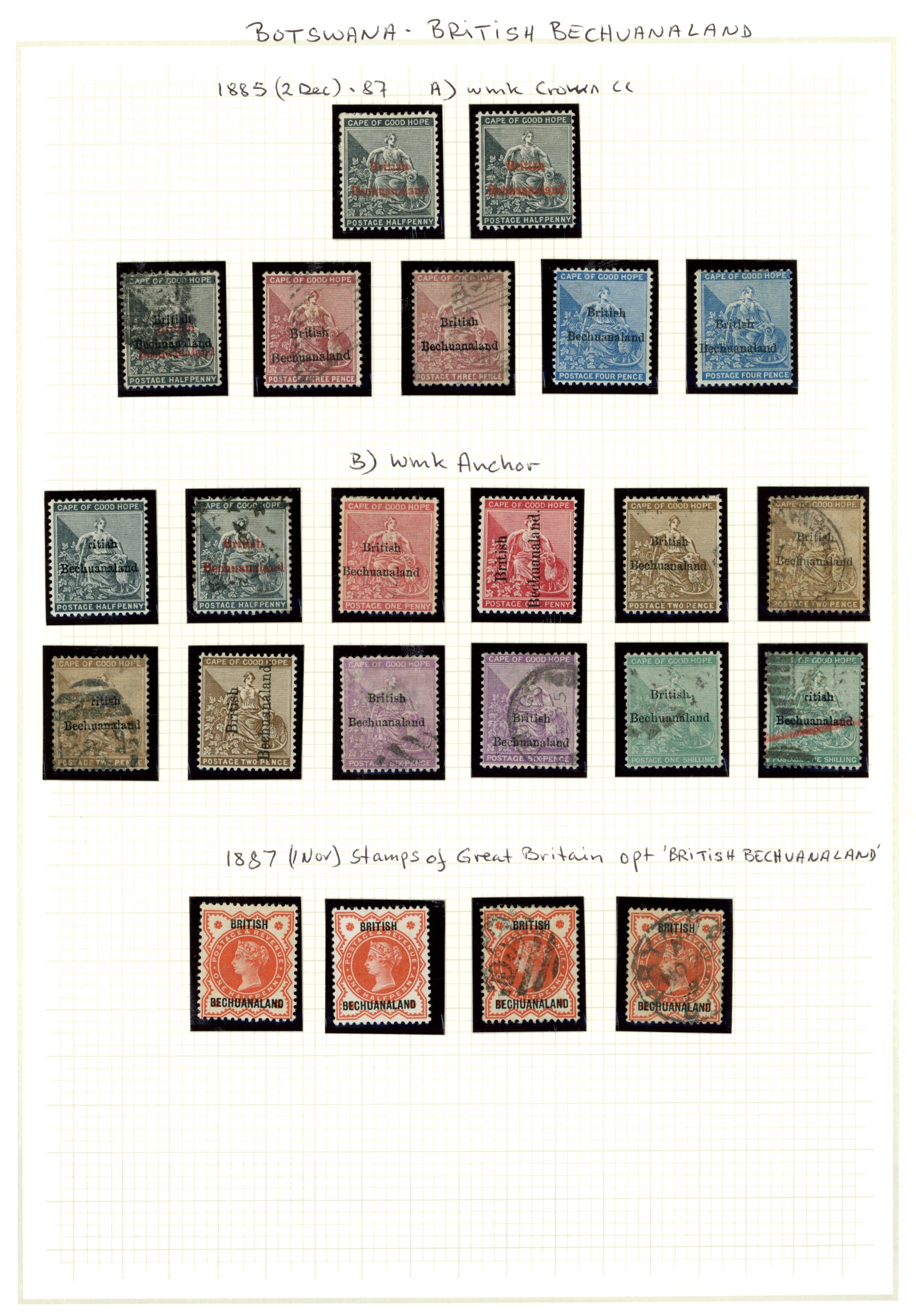 1885-1975 mixed mint and used selections...