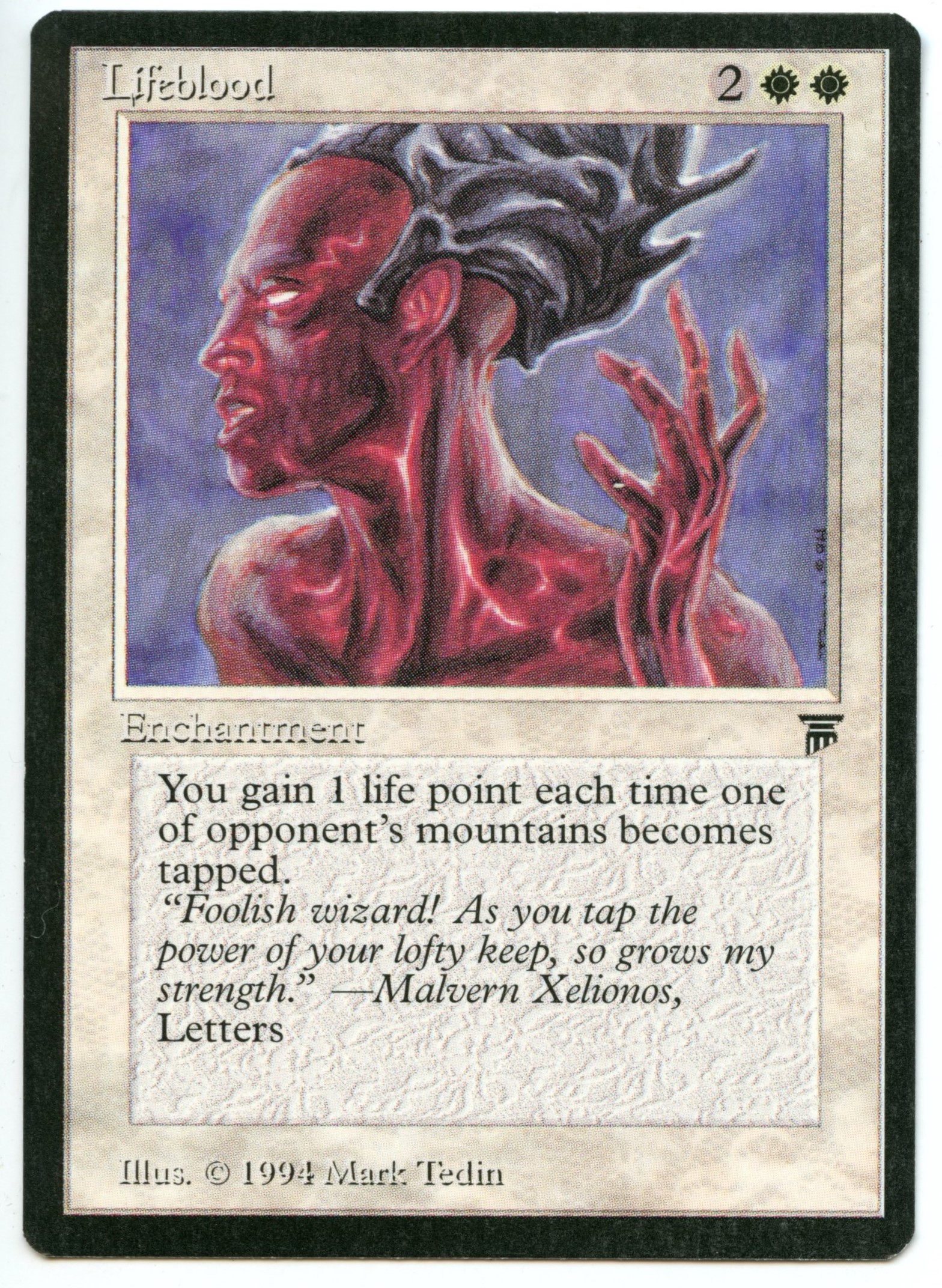 Magic the Gathering - Lifeblood   - Legends - Lightly Played 