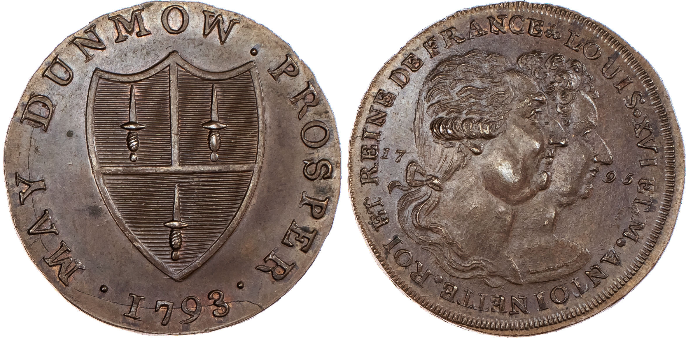 Dunmow, Spence/Skidmore Mule Halfpenny...