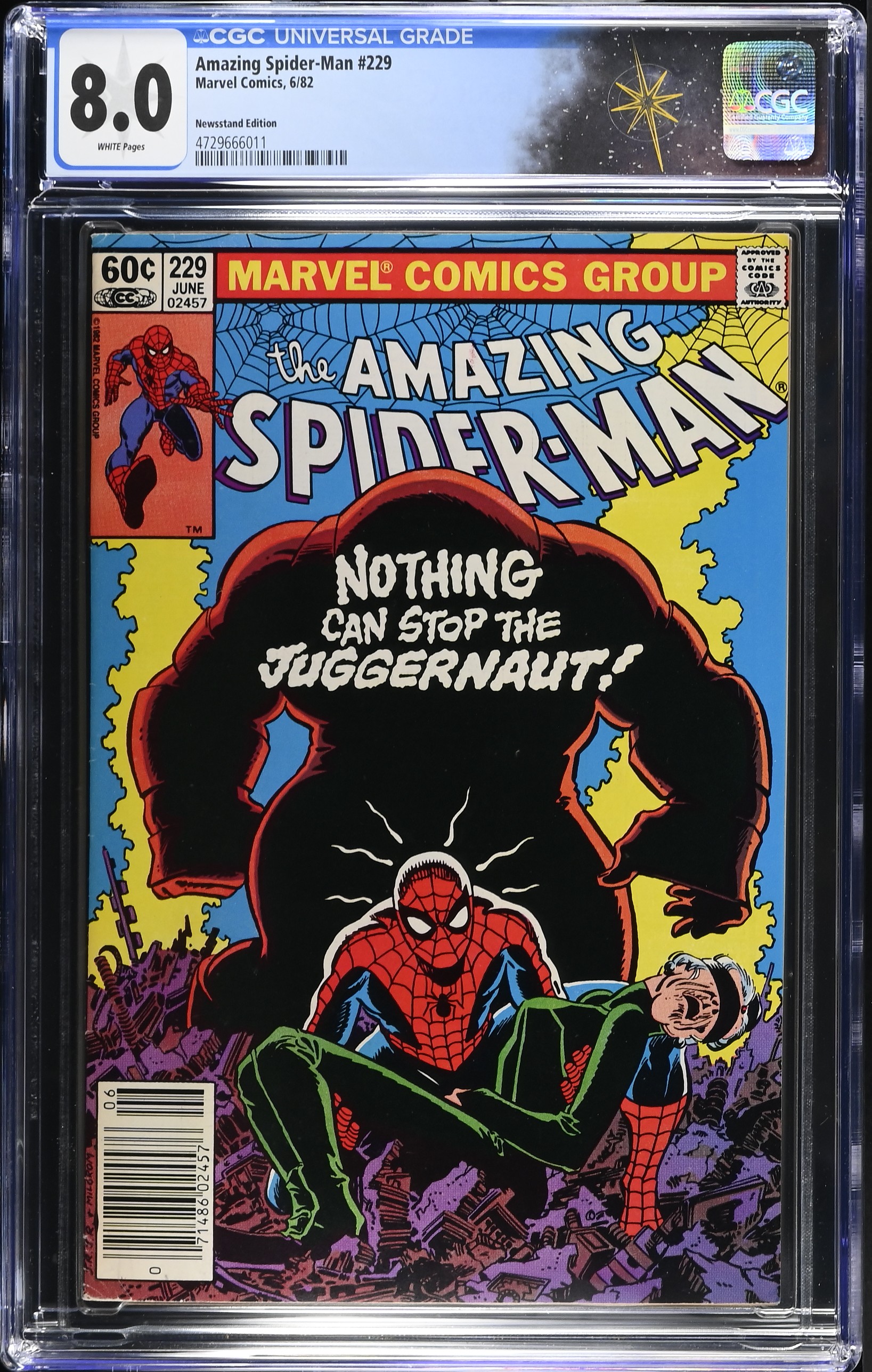 Amazing Spider-Man #229 CGC 8.0 & #230 CGC 8.5 Newsstand Editions (Marvel Comics, 1982) White Pages