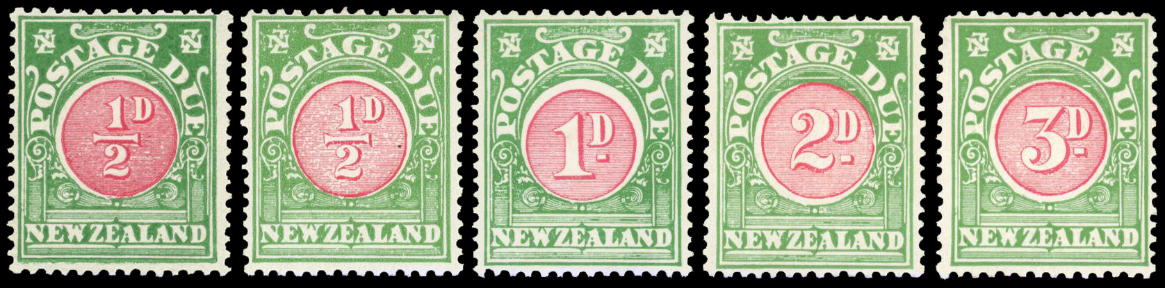 New Zealand postage due selection
