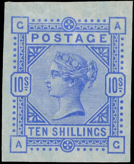 Great Britain 1883-84 10/- imperf imp SG 177var