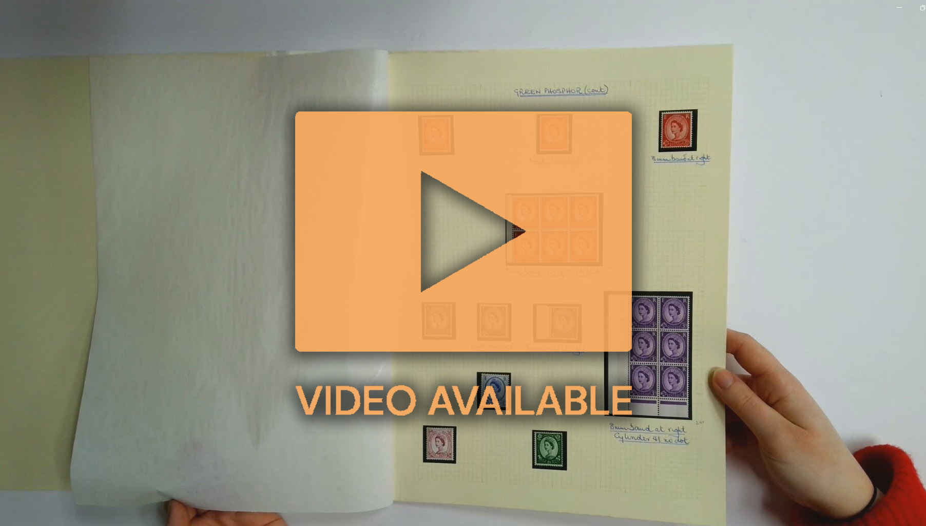 GB: 1960 Wildings with green phosphor bands on cream paper unmounted mint specialised collection