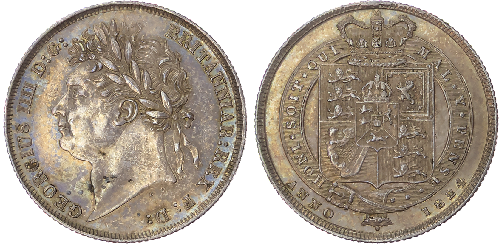 George IV (1820-1830), AR Shilling, 1824.