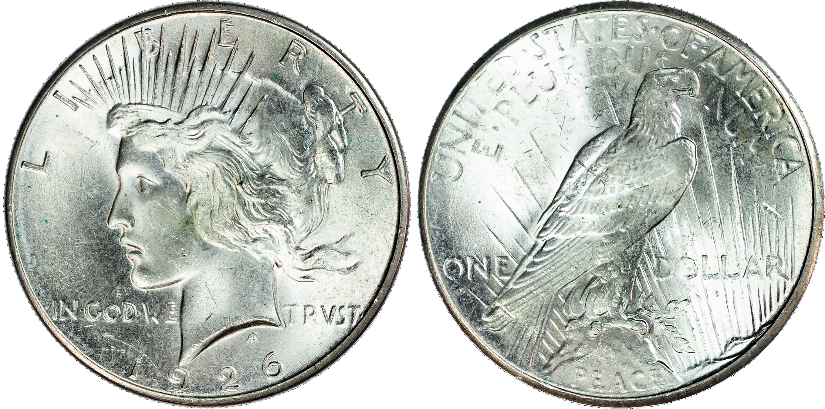 USA, silver Peace Dollar, 1926