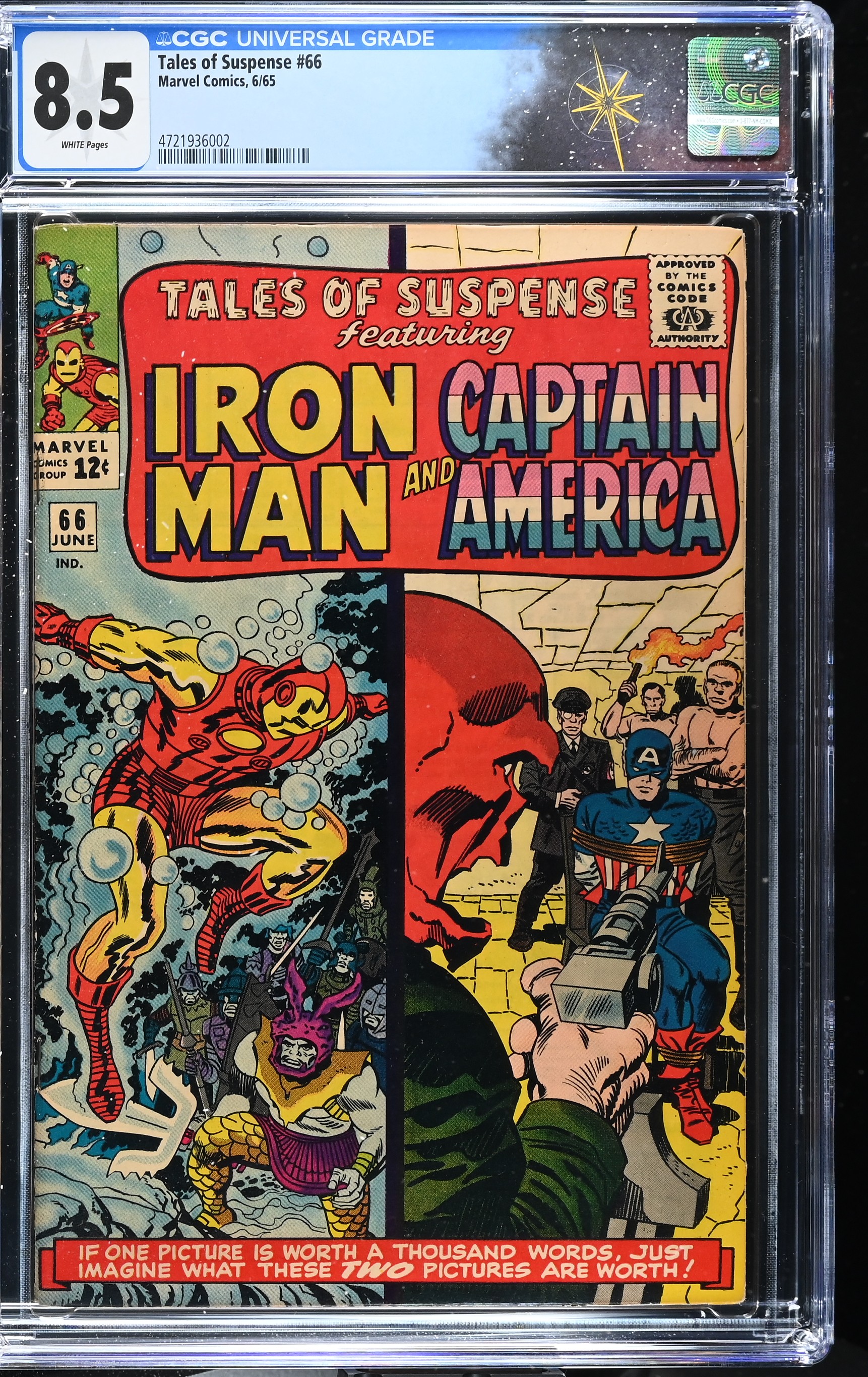 Tales of Suspense #66 CGC 8.5 Attuma and Hitler Appearance (Marvel Comics, 1965) White Pages