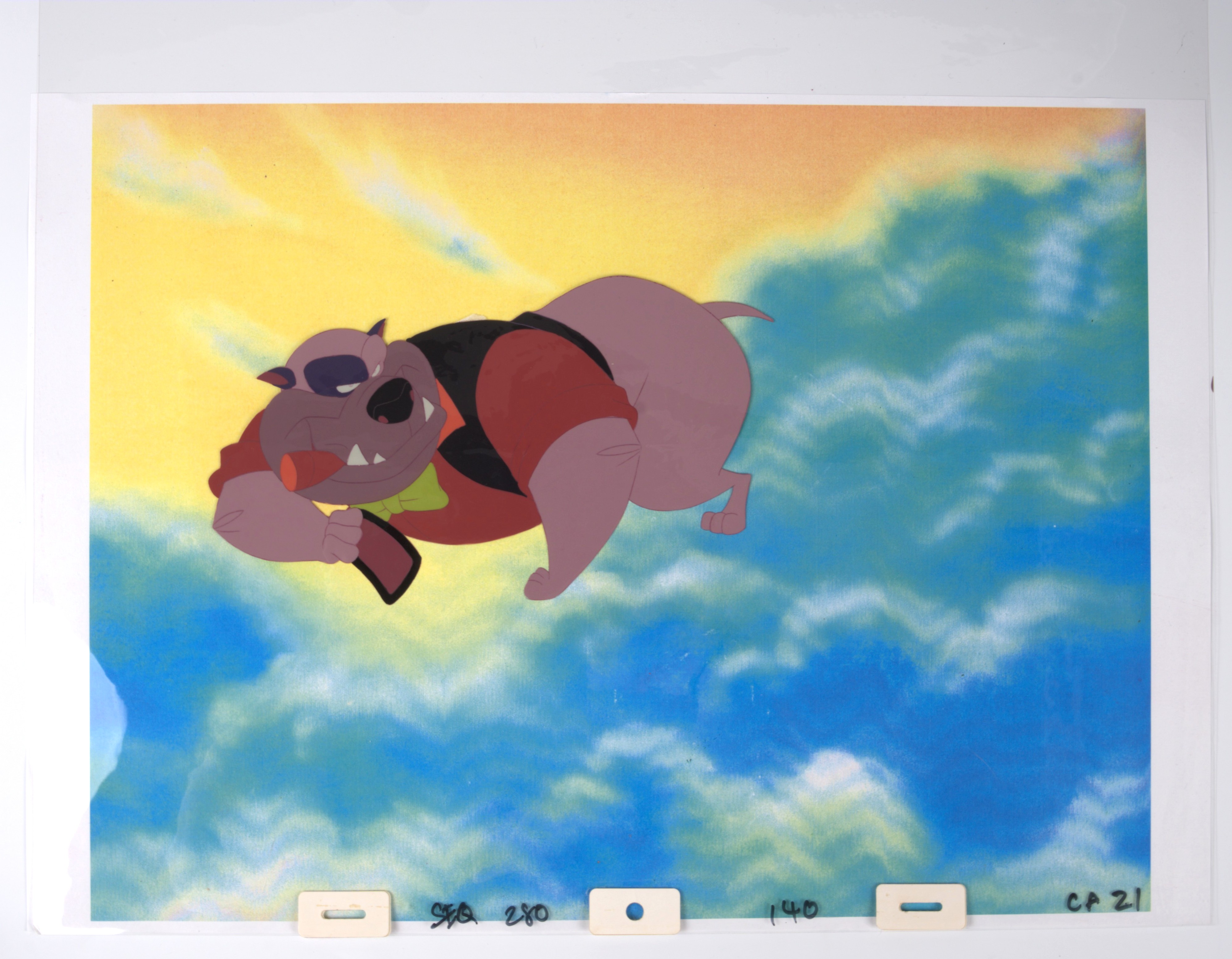 All Dogs Go To Heaven 2 Carface and Annabelle Original Production Cel (MGM, 1996) Total 3