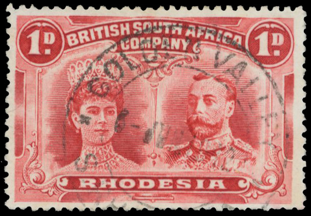 1d carmine-red SG 124 position 87 repair to 'Original' flaw used