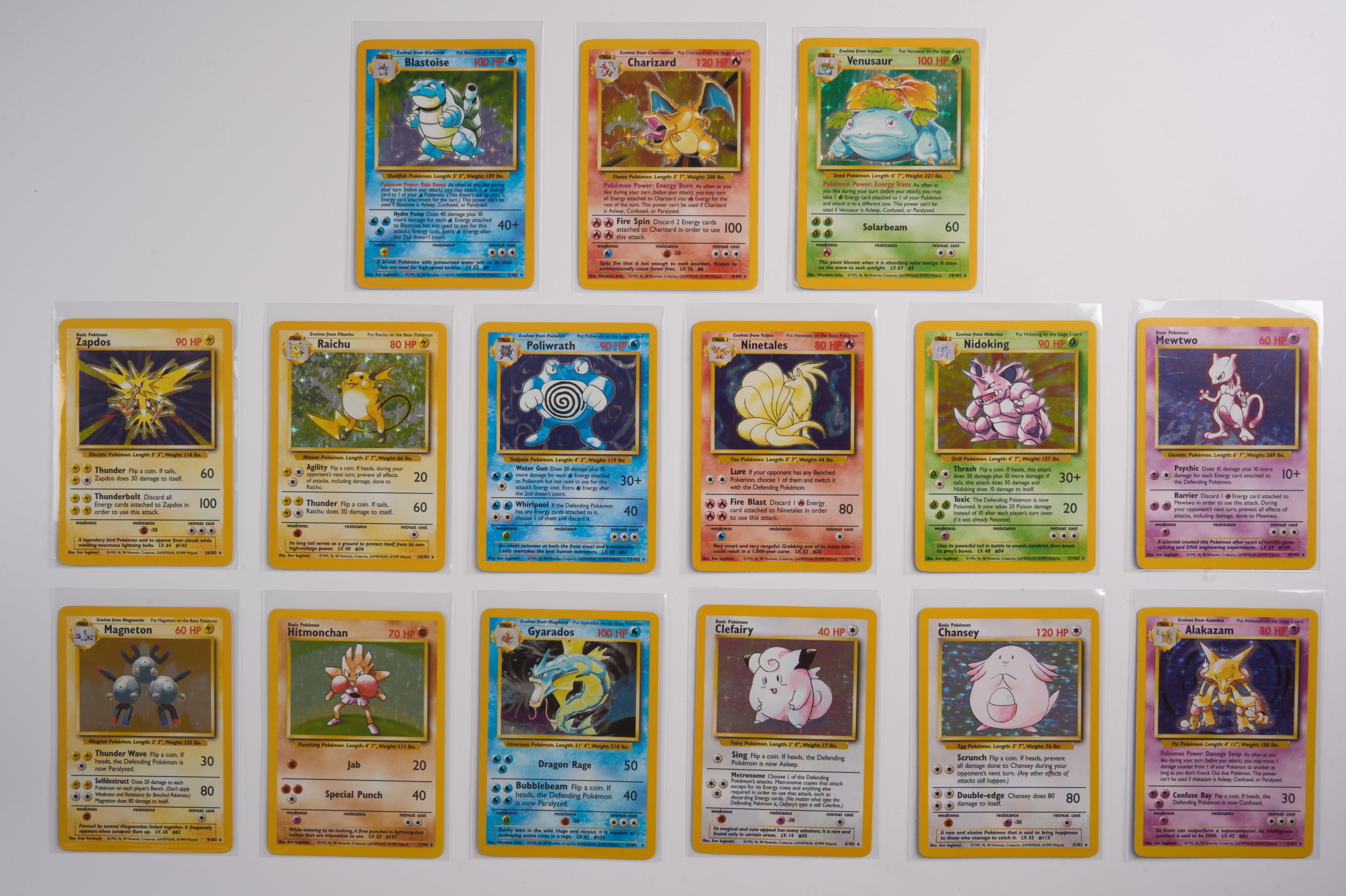 Base Set - Unlimited & 4th Print - All Holos + Partial Set