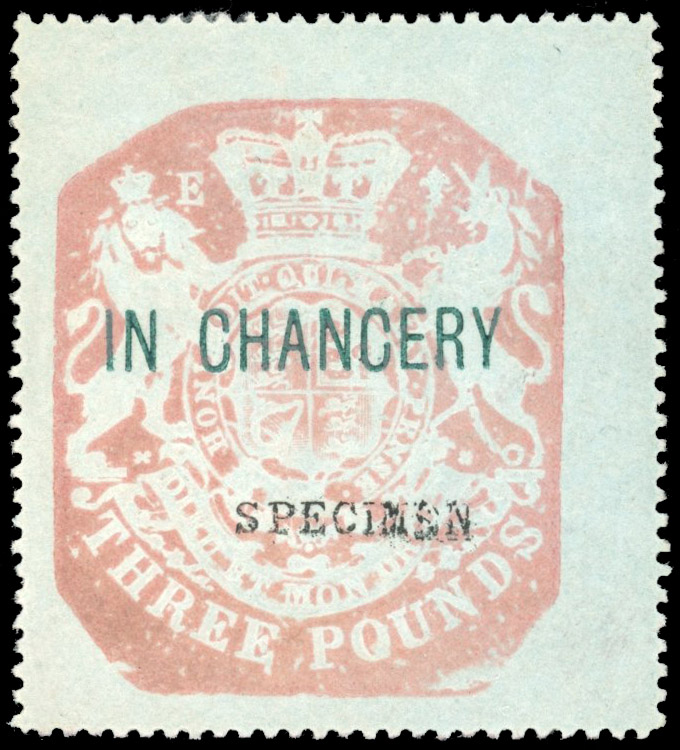 GB Chancery Court 1857 Specimen set plus unissued 3s6d