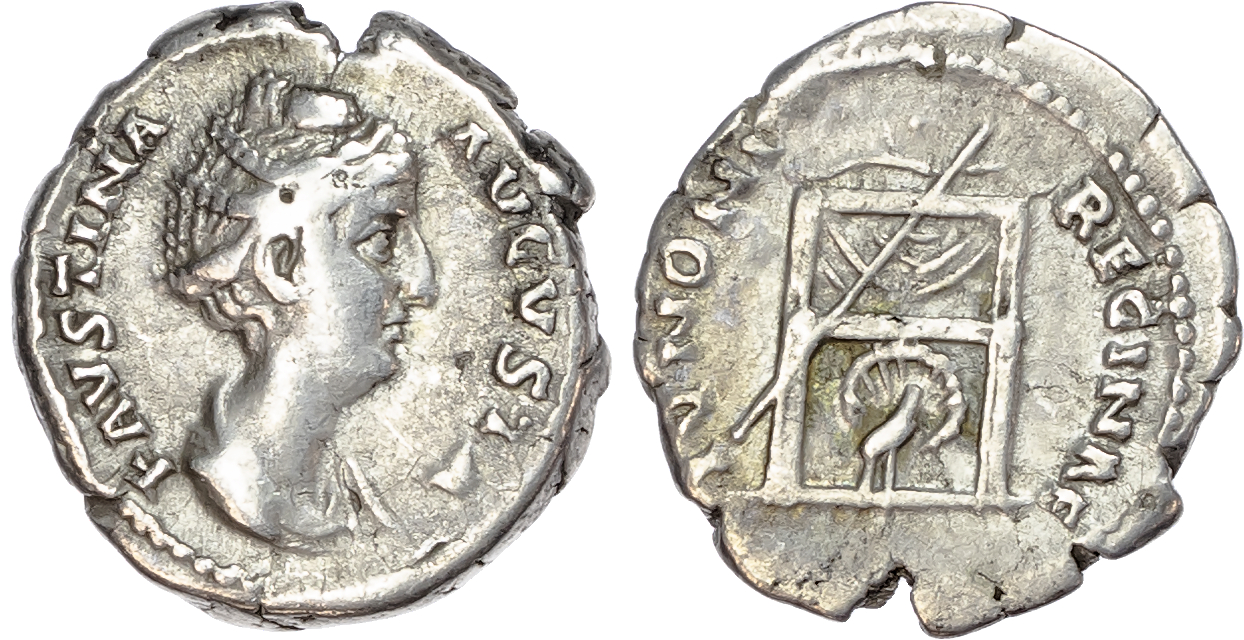 Faustina Senior (Wife of Antoninus Pius) AR Denarius, Rome, AD 139-141, 3.09g. 