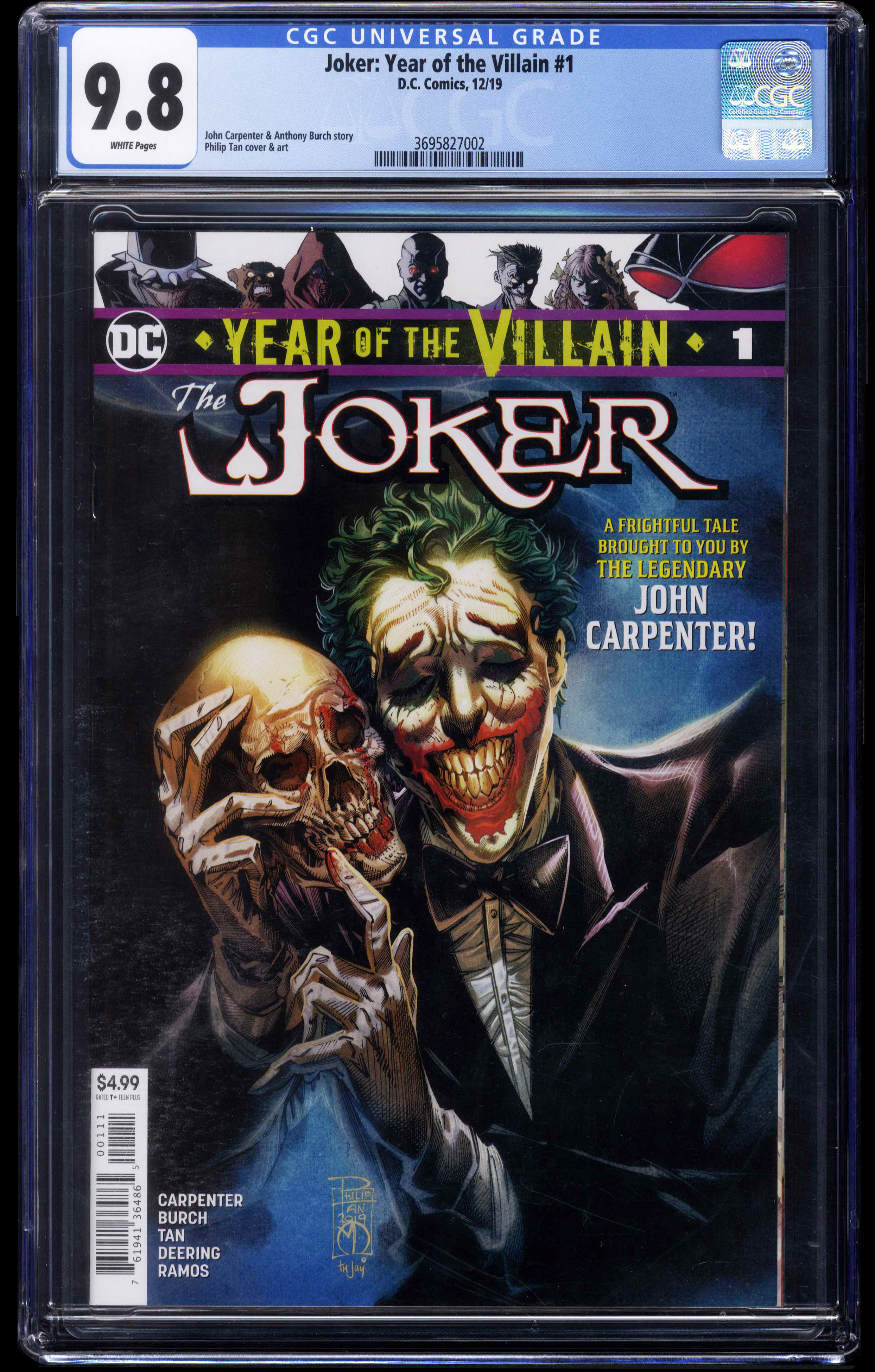 Joker Year Of The Villain #1 (DC Comics 2019) CGC 9.8 Philip Tan variant