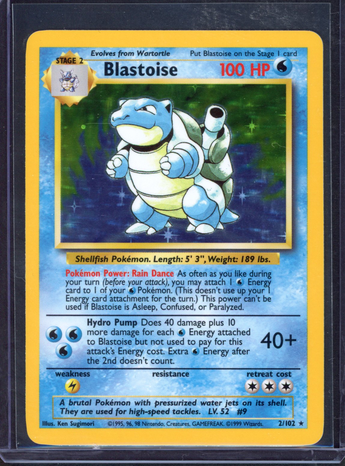 Blastoise Holo #2/102 - Base Set (Ungraded) - Near Mint