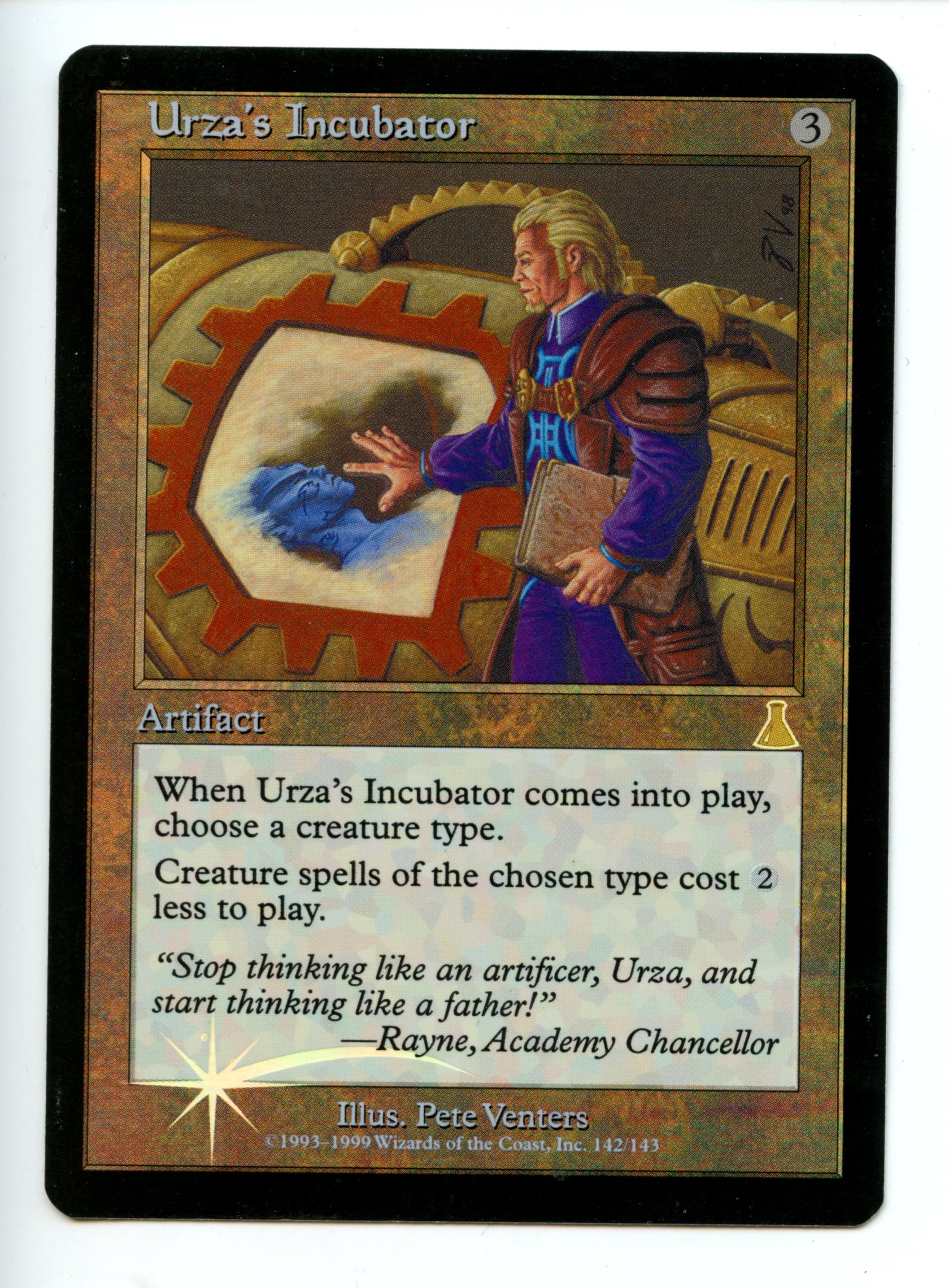 Magic The Gathering  - Urza's Incubator FOIL  - Urza's Destiny  - Near Mint 