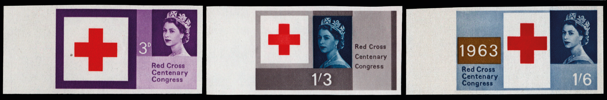 GB 1963 SG 642-4 imprimaturs