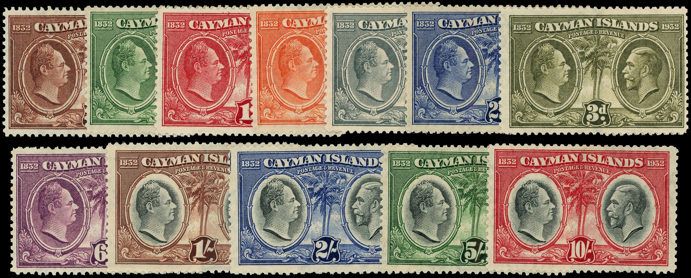 Cayman Islands 1932 Centenary set mint SG 84-95