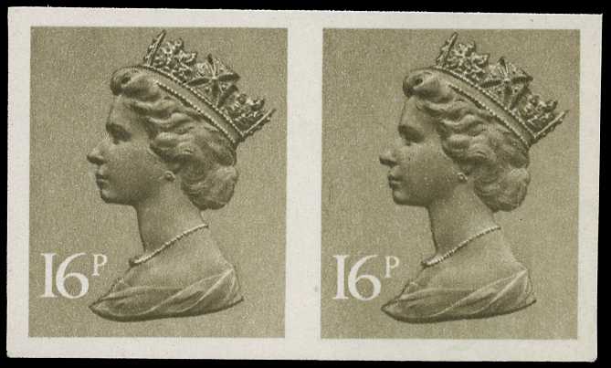 1971-96 16p olive-drab, horizontal...