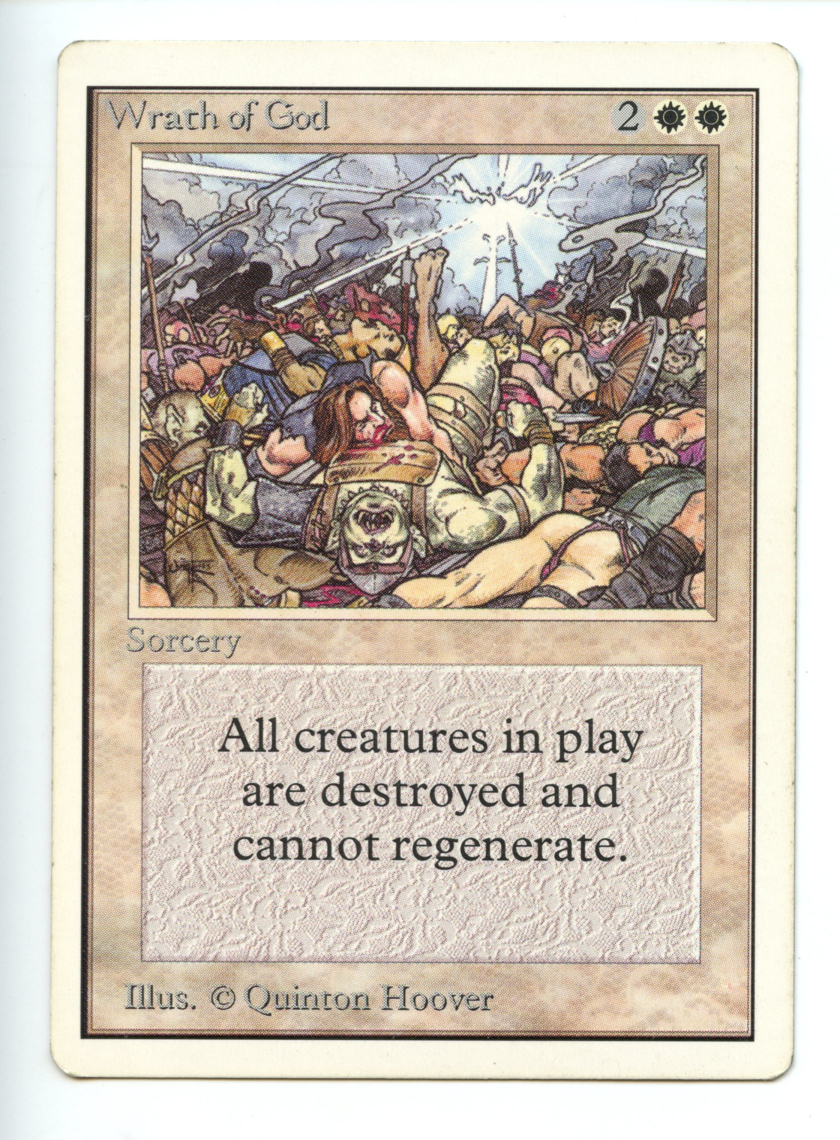 Magic the Gathering - Wrath of God - Unlimited - Moderately Played