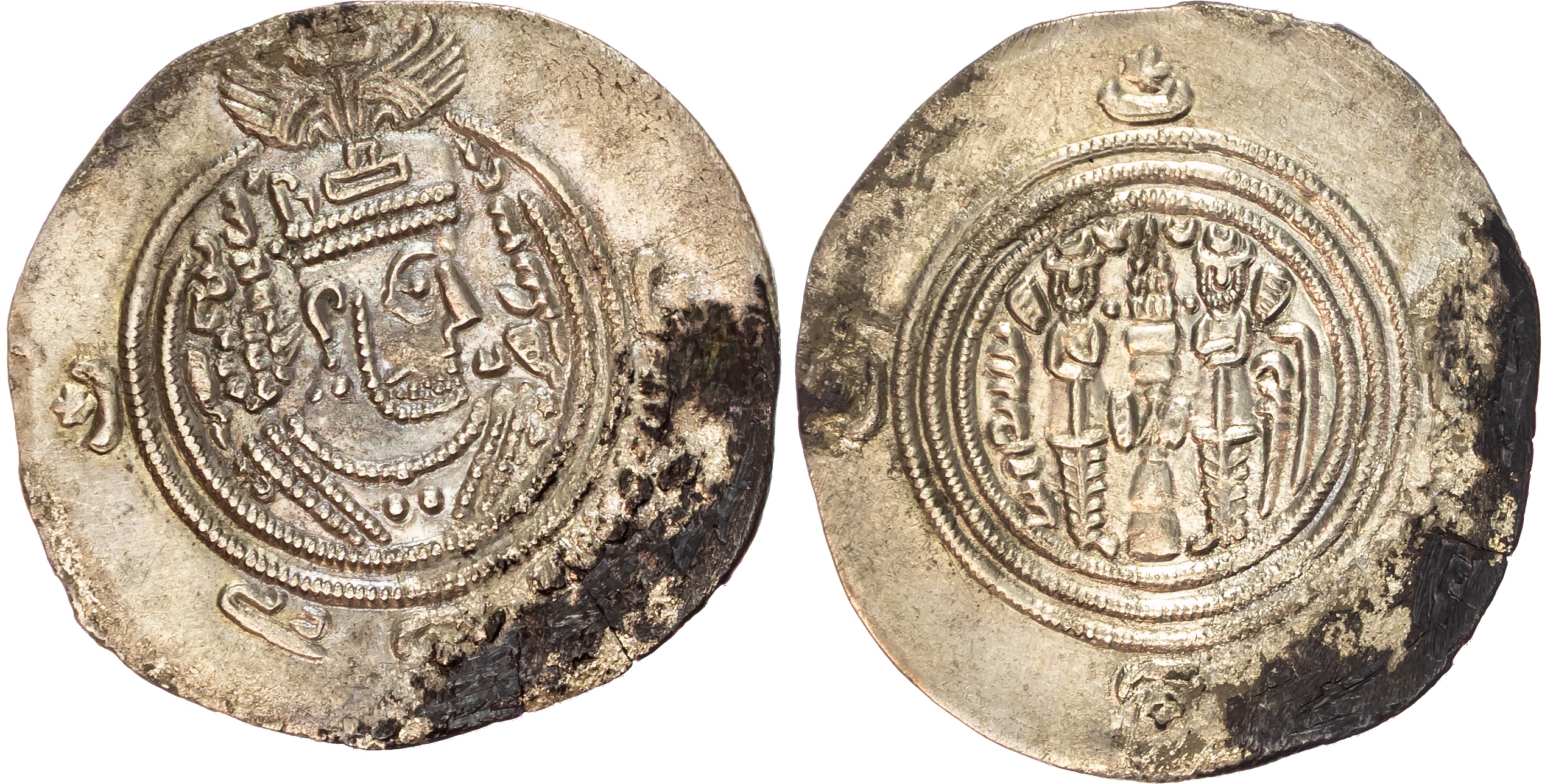 Umayyad, temp. Mu'awiya I ibn Abi Sufyan (AH 41-60 / 661-680 AD), silver Drachm