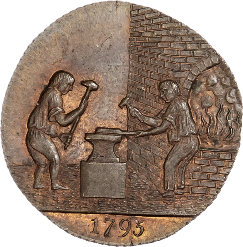 London - Holborn and Clerkenwell, John Skidmore (ironmonger and token manufacturer) Halfpenny 1795
