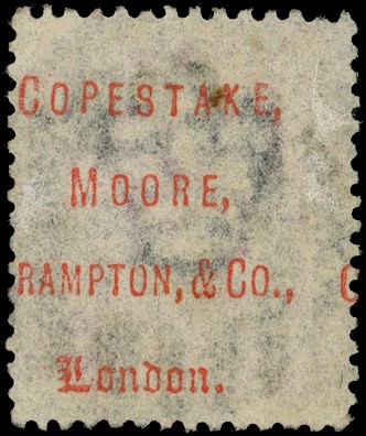 Great Britain Copestake, Moore, Crampton & Co London official underprint 1½d rose-red error of lettering PP36a
