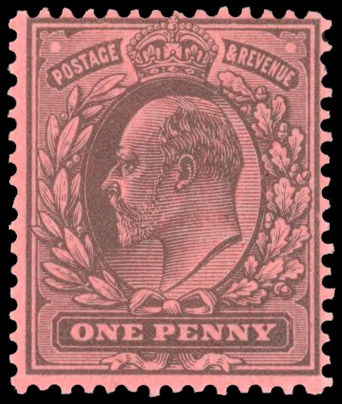 GB SG 219 1901 1d colour trial