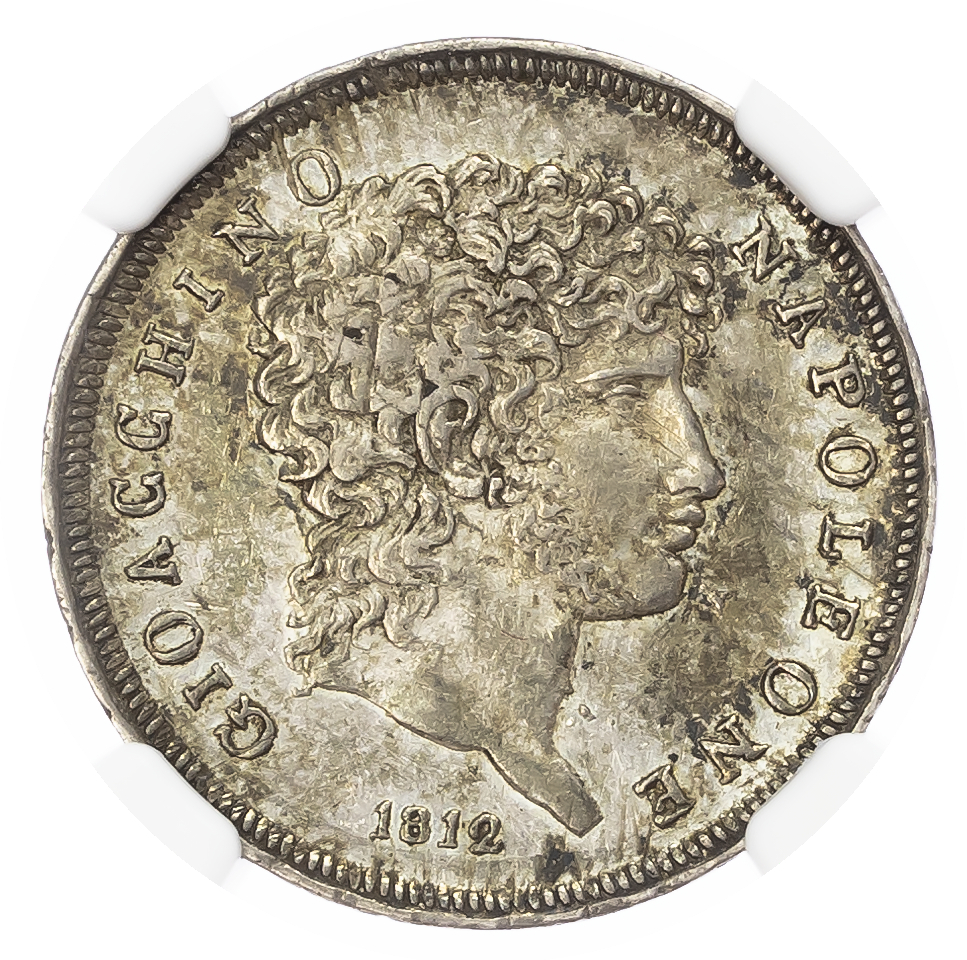 Italy, Kingdom of Naples. Joachim Murat AR Lira. 1812.