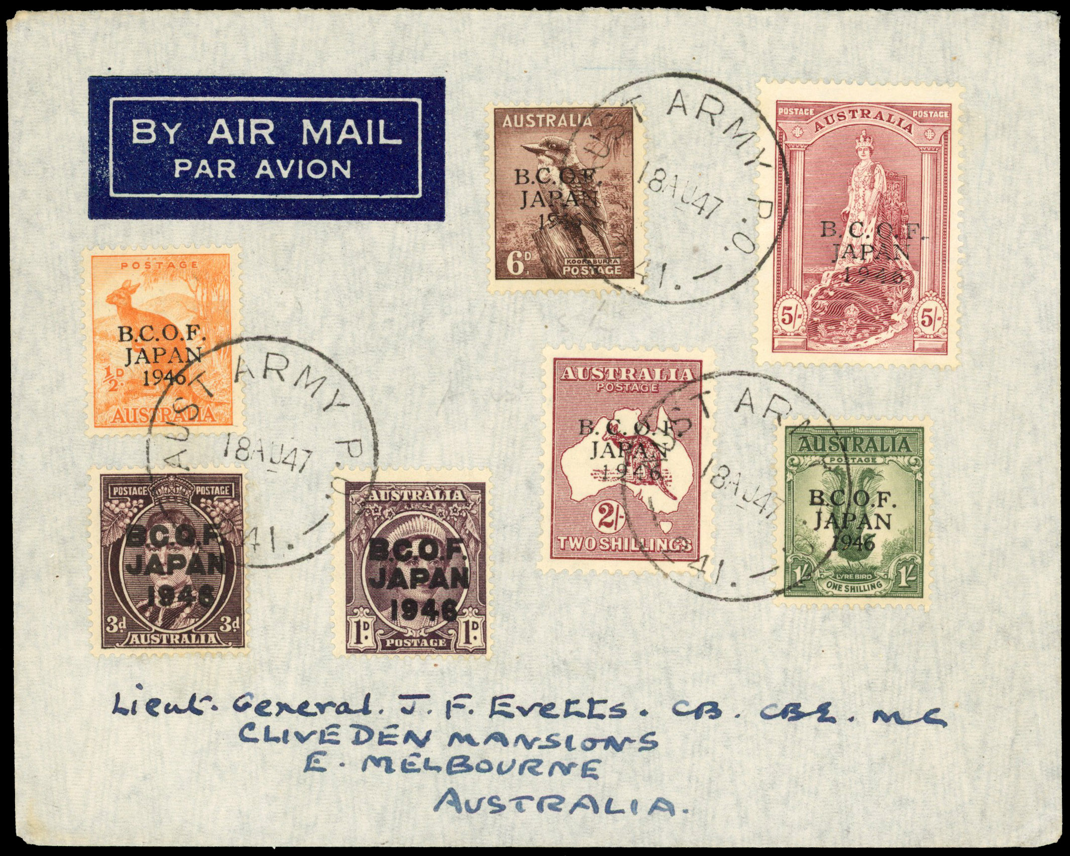 Australia BCOF set on cover
