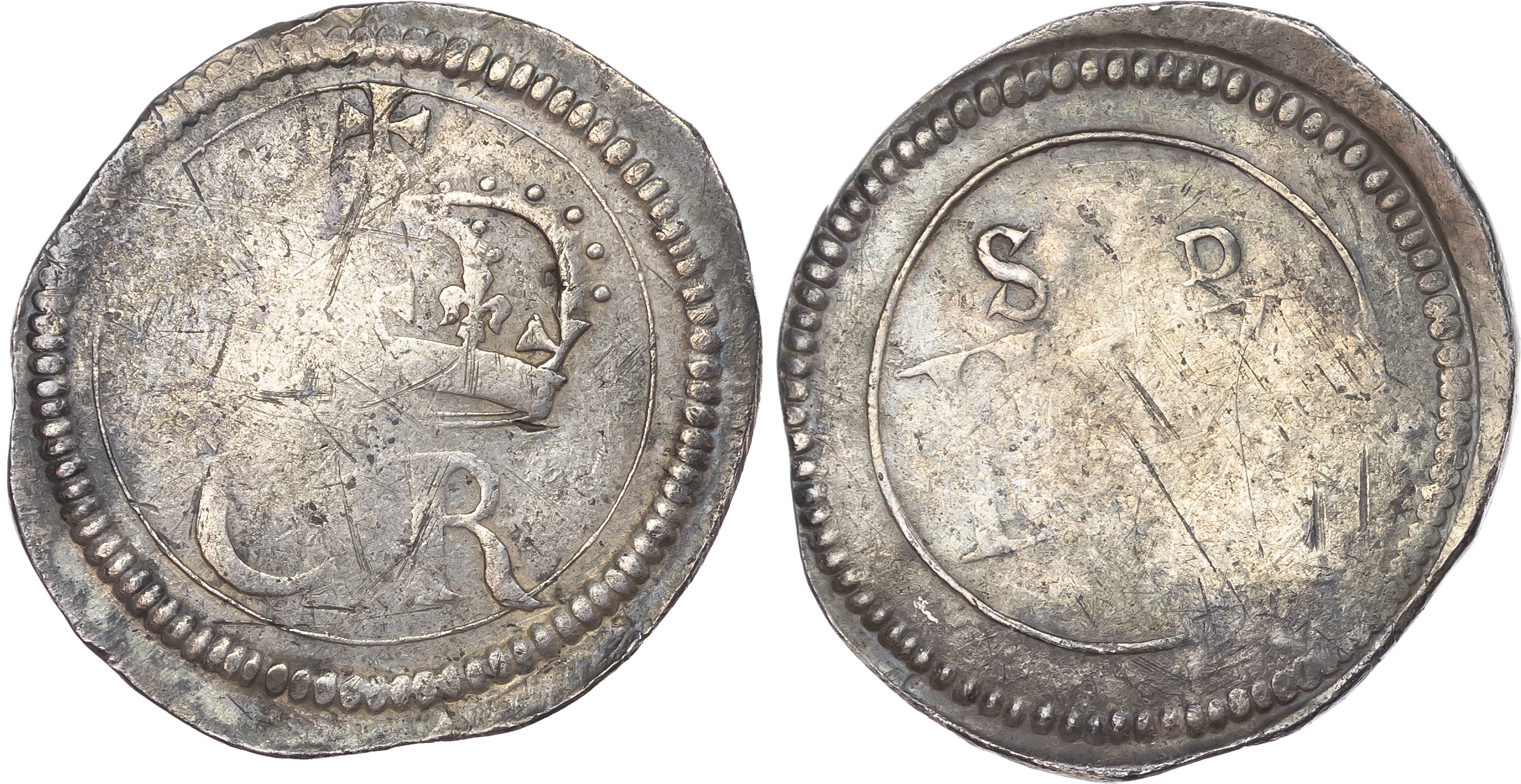 Ireland, Charles I (1625-1649), Ormonde money, Halfcrown, 1643-44. 