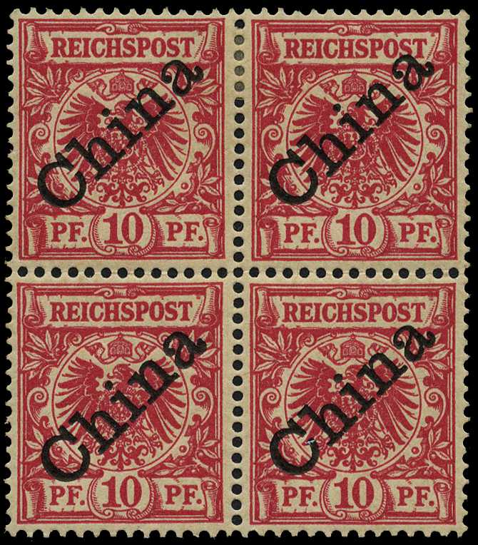 German Post Offices in China 1898 overprint...
