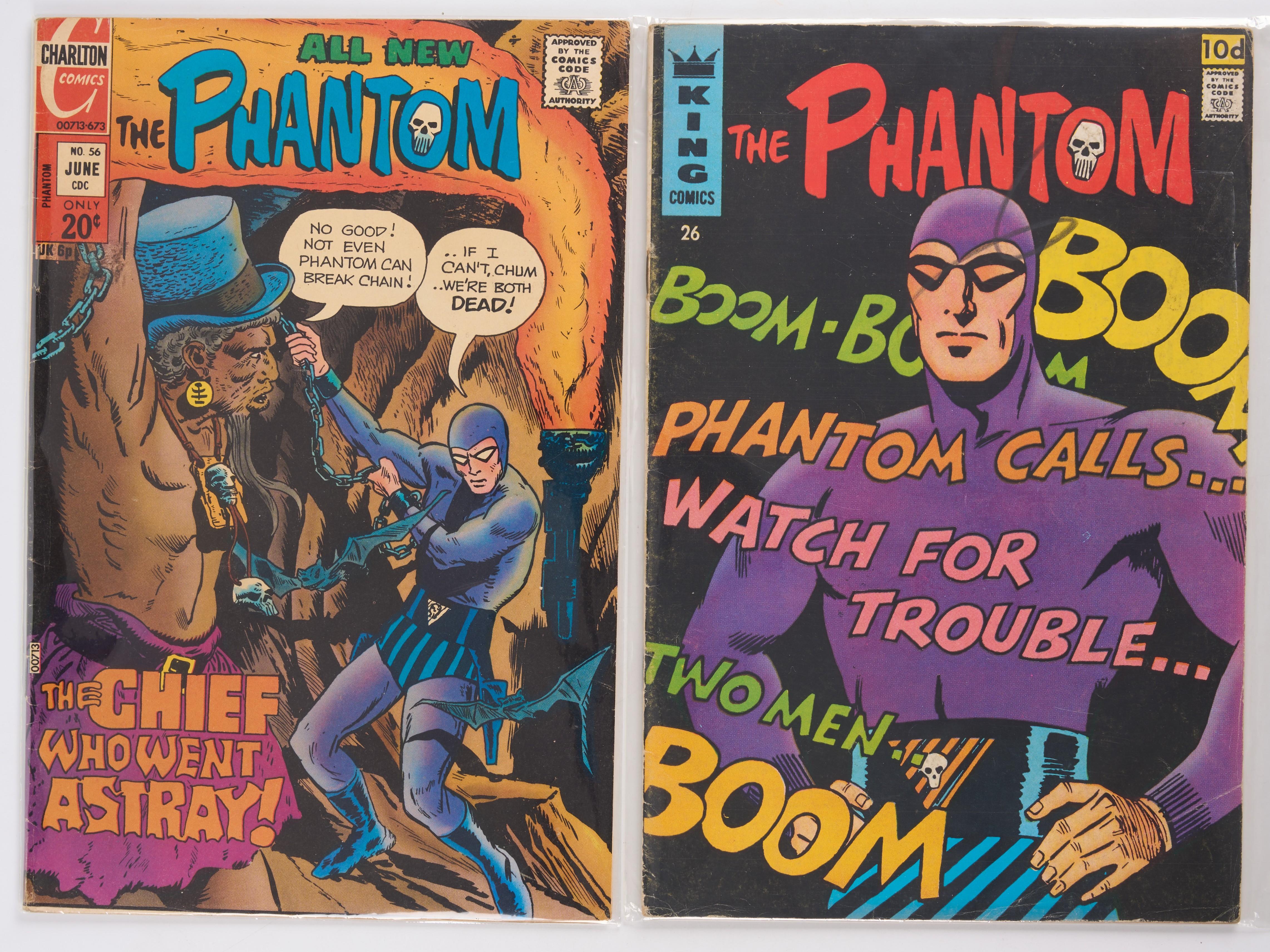 The Phantom #24-26 (King Comics, 1967) and All New The Phantom #56 (Charlton, 1973) Bundle of 4