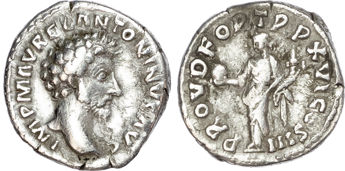 Marcus Aurelius (AD 161-180) AR Denarius, Rome, AD 161, 3.02g. 