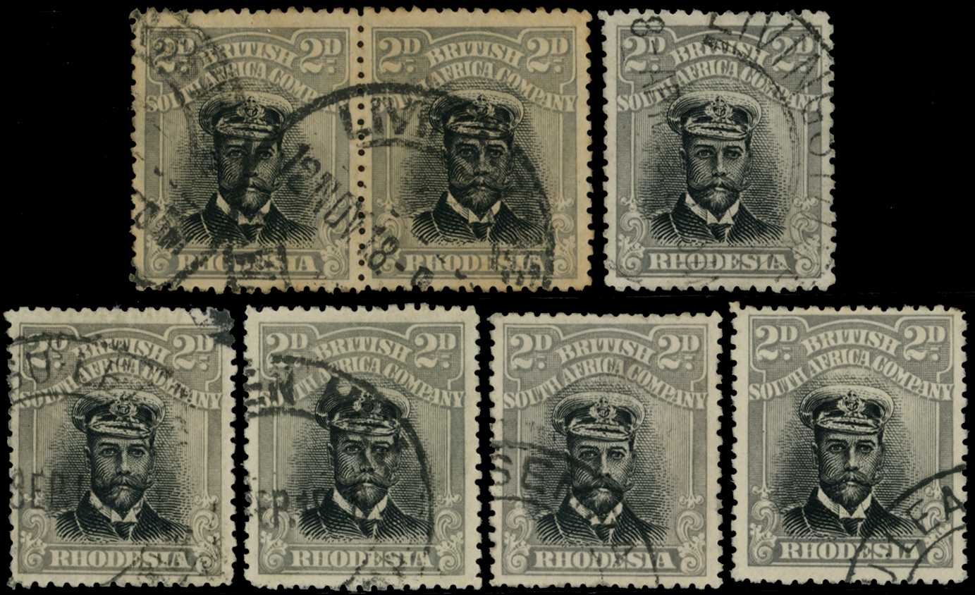1917-20 2d Head Die IIIA, perf 14. Seven...