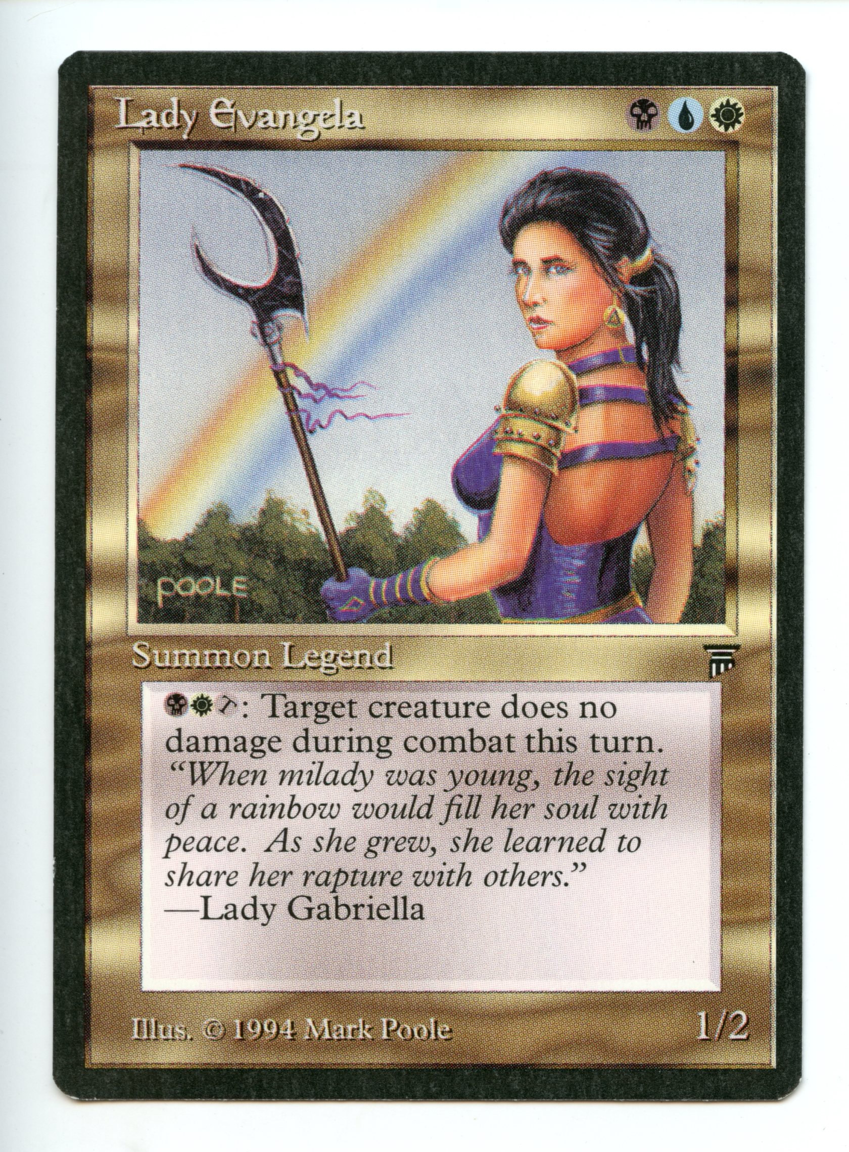 Magic The Gathering - Lady Evangela - Legends - Lightly Played Condition