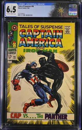 Tales of Suspense #98 CGC 6.5 Stan Lee story, Jack Kirby cover (Marvel Comics, 1968) Off-white to white pages