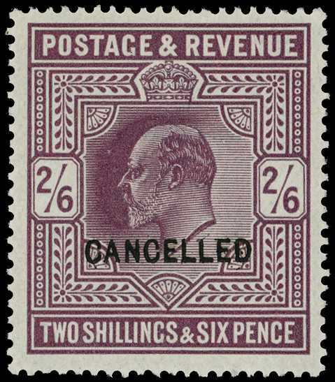 1911-3 2/6d dull reddish purple...