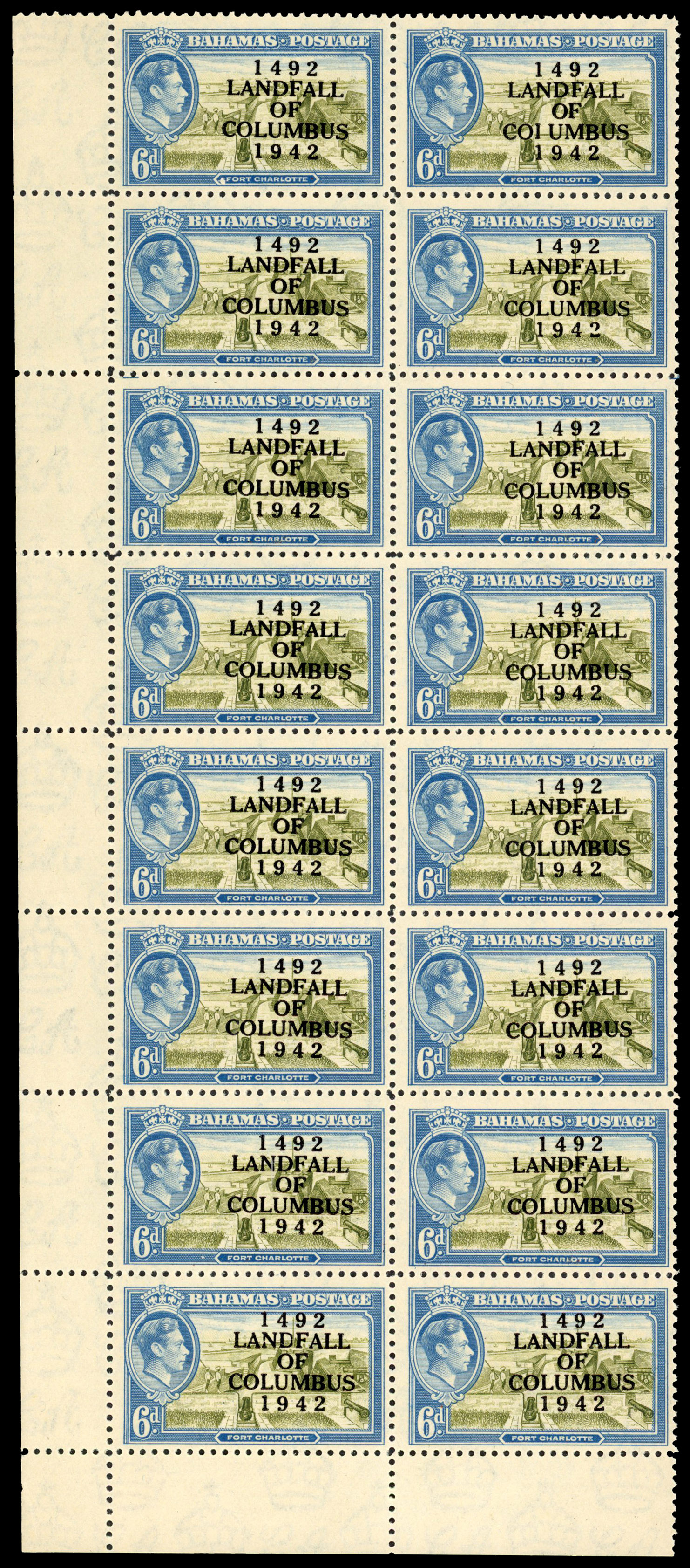 Bahamas SG 169a block mint