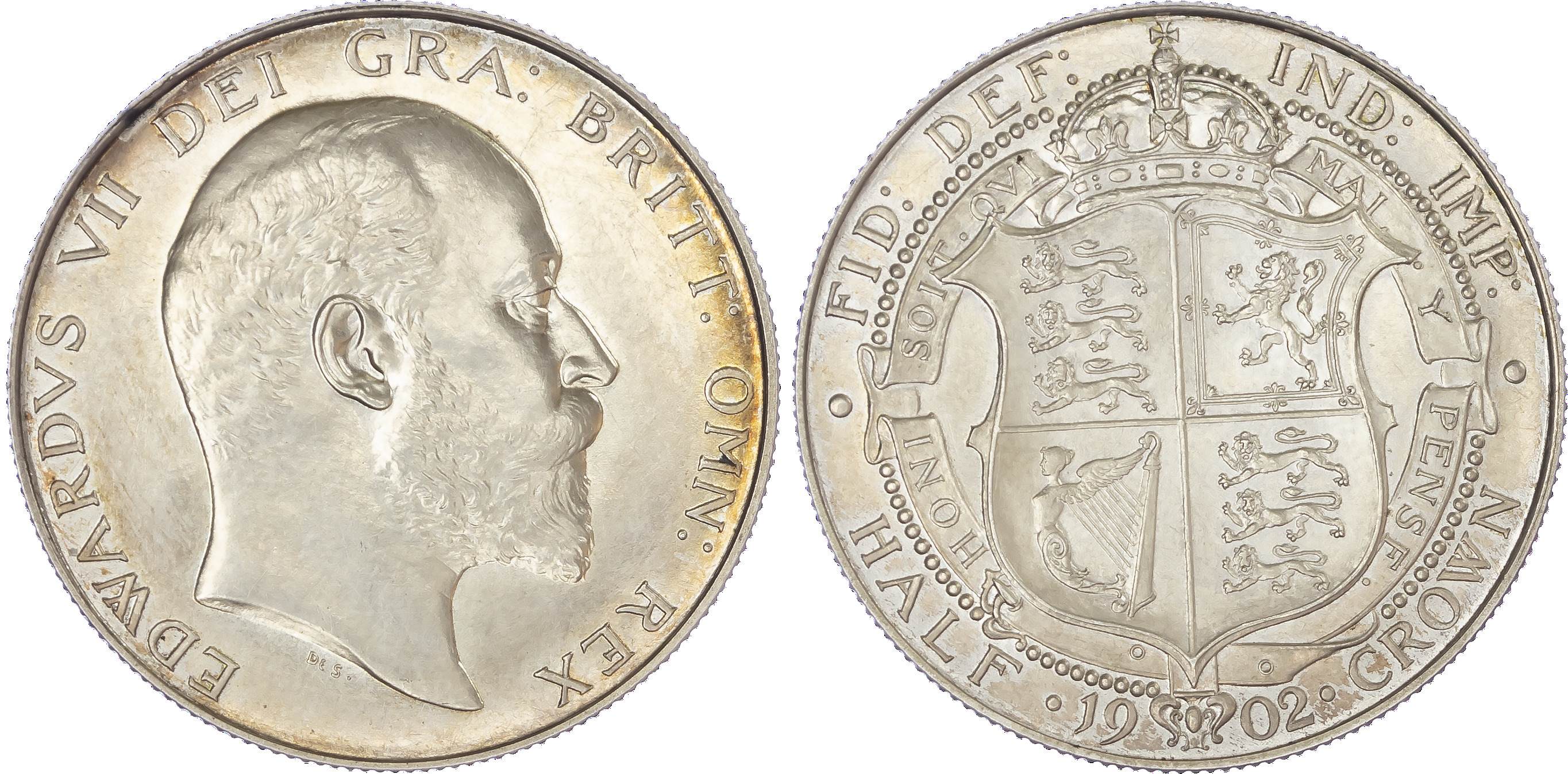 Edward VII (1901-10), Matte Proof Halfcrown, 1902, bare head right, reverse crowned Garter shield,
edge milled, (Bull 3568,...