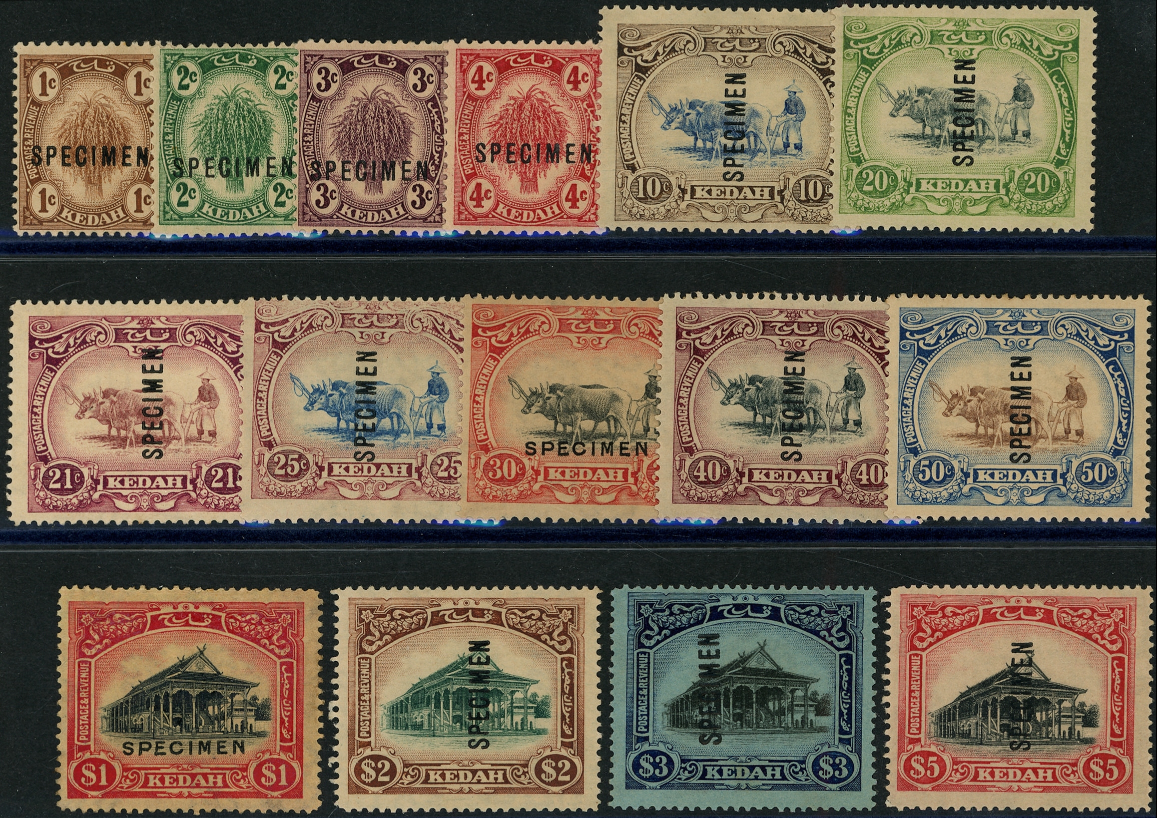 Malaya Kedah SG 26s-40s Specimens